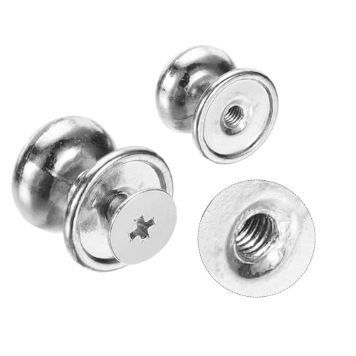 Mini boutons de placard argentés 12mm pour coffrets cadeaux et boîtes