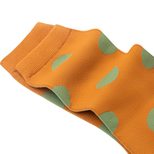 Image of DZALS Women Crew Socks Cotton Colored Boot Socks for Women Girls Ladies 6 Pairs, Size 5-9