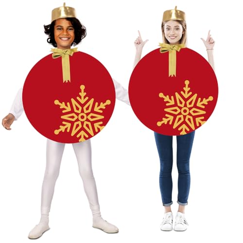 FYASA Déguisement de boule de Noël pour enfant, taille 7-9 ans