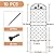 ZXMOTO Decorative Garden Fence 10 Pack 36 Inch (H) X 10 Ft(L),Metal No Dig Fence Animal Barrier for Dog Rabbits,Panel Border Fence Edging for Outdoor Patio Garden Yard (Double-Layer(10pcs), Black)