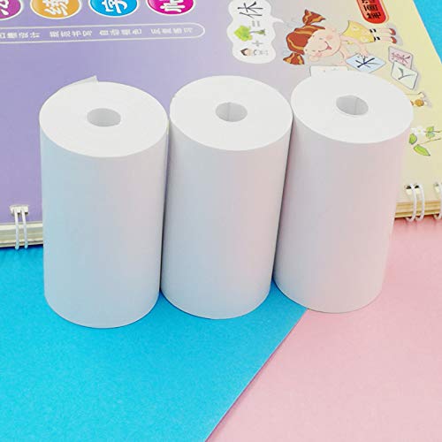 KETOPro Thermal Paper 57x30mm Label Printing Paper for Mini Bluetooth Mobile Thermal Printer Receipt Paper Roll (3 Rolls of White Thermal Paper)
