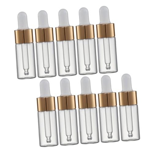 Didiseaon Essential Oil Bottles 10ml Glass Oil Dropper Bottles Droer Sub Bottle for Essential Oil Leakproof and Portable