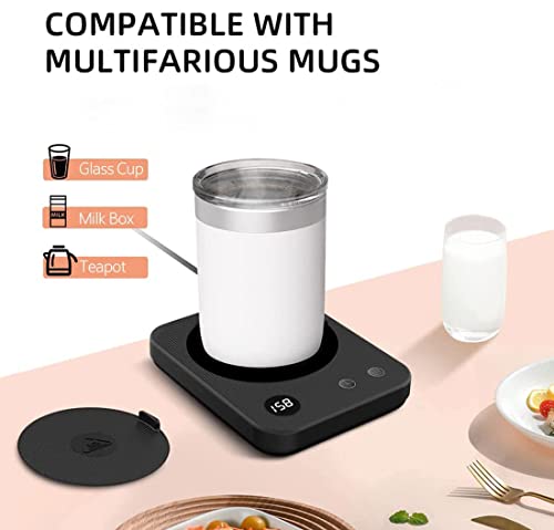 Coffee Mug Warmer, Smart Coffee Cup Warmer, Mug Warmer With 3 Temperature Settings, Coffee Mug Warmer With Auto Shut-Off, Candle Warmer Plate, Electric Beverage Warmer For Coffee, Tea, Milk (Black) #TOP2