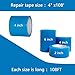 Greenhouse Plastic 6 mil Reinforced Tape, Greenhouse Repair Tape, Greenhouse Tape Greenhouse Repair Tape Clear to Repair Polyethylene Rip Poly Patch Repair kit(4
