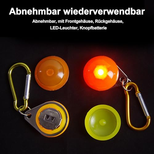 HOSPAOP LED Leuchtanhänger für Hunde, 14 Stück Sicherheitslicht Hundelicht mit 3 Leuchtmodi, Blinklicht für Hundehalsband, Kinder Schulranzen, Katzen, Jogger