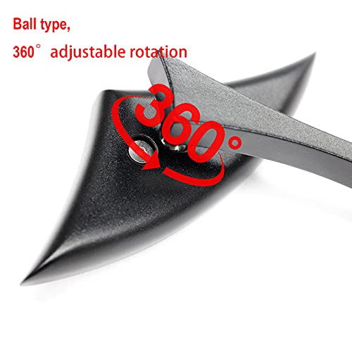 Motorcycle Black Blade Rear View Mirrors For Harley Cruiser Bobber Chopper Sportster 883 1200 #TOP5