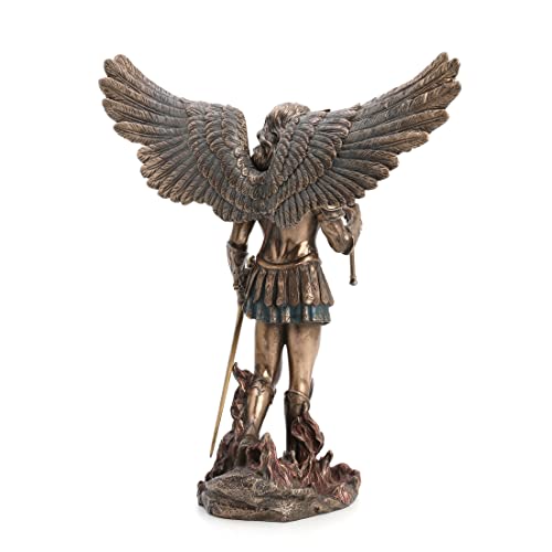 Estatua de San Miguel Arcángel 31 cm Bronce Resina miniatura 7