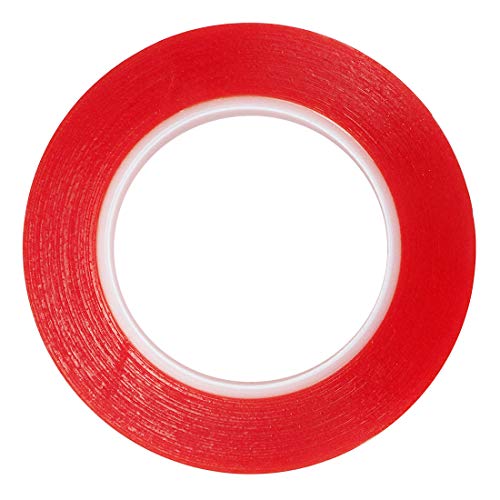 Meprotal 2pcs Clear Double Sided Adhesive Phone Repair Tape Digitizer Repair Tool for Cell Phone Tablets Laptops Camera 5mm/10mm x 25m