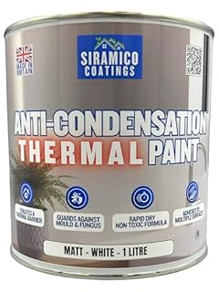 SIRAMICO COATINGS Anti Condensation Thermal Paint I 1 Litre I Thermal Paint that prevents condensation, mould & fungal growth (1 Litre)