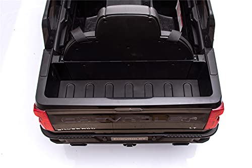 Segmart Electric Cars For Kids Chevrolet Silverado Trail Boss Lt Ride-On Truck Car, 12V Licensed Pickup For Boy & Girl, Electric Vehicles Car With Parental Remote Control, Black #TOP7