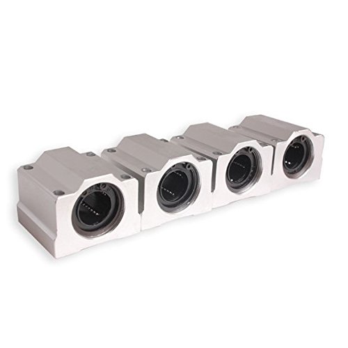 Pack of 4pcs 12 mm SC12UU SCS12UU Linear Ball Bearing Slider Slide Bushing Replacement CNC