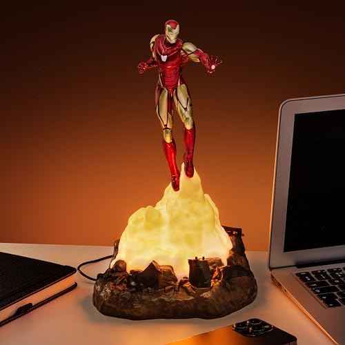 Iron Man Paladone | Marvel Desk Lamp | Officially Licensed Disney Light | Marvel Streetlight Man Spotlight | Gift for Multiverse Fans | Avengers Desk Light | Tony Stark Table Lamp - 1