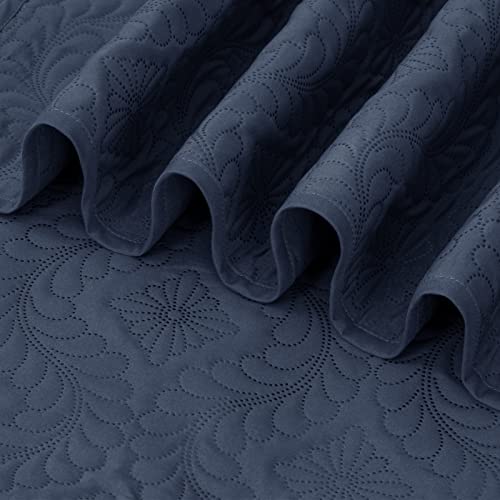 Mycraft Queen Quilt Bedding Set 3 Piece Lightweight Soft Coverlet - Bedspread Set For All Seasons(1 Quilt,2 Pillow Shams) #TOP2