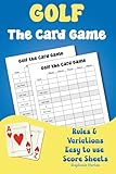  The Golf Card Game Score Sheets – Family Card Game Score Card – Light Strategy Card Game for kids, teens, adults, family