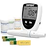 PEMPA 3in1 Monitor della glicemia e Kit per il test del colesterolo a casa e Kit per il test dell'acido urico | Kit per il test del diabete - Kit di glucometri multifunzione con strisce e lancette