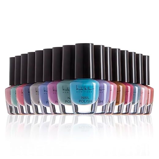 Nicole Miller Mini Nail Polish Set – Glossy, Vibrant Colors for Fingernails & Toenails, Spring and Summer