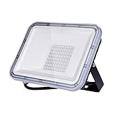 Life Mayor vida útil: Los reflectores LED de 50W tienen chips LED de alta eficacia y alta potencia. que reducen la acumulación de calor. Al mismo tiempo, el diseño innovador del disipador de calor con aletas proporciona una disipación de calor efectiva a largo plazo y extiende la vida útil del proyector .