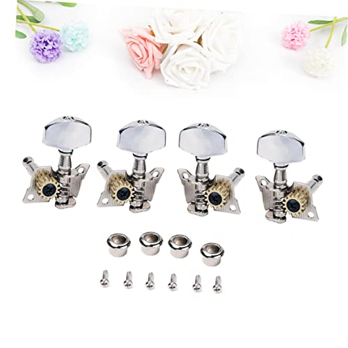 Milisten 4 Pçs Cabeçote De Ukulele Cabeças De Ukulele Acústicas Cravelhas De Afinação De Ukulele Afi