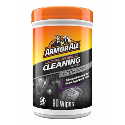 Image of Armor All Ultra Shield + Ceramic Cleaning Wipes by Armor All, Car Interior Cleaner Wipes with Stain-Repelling Technology, 90 Count