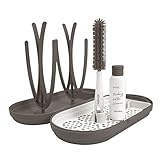 MOTHER-K Travel Baby Bottle Drying Rack Set, Including Bottle Brush and Travel Bottle, for Working M