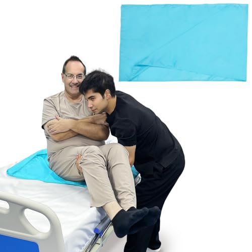 EZHOISLING Tubular Transfer Slide Sheet – Patient Transfer & Repositioning Aid for Elderly, Bariatric, Disabled & Bedridden – Sliding Sheet for Bed, Wheelchair, Car & Recliner (Blue, 27.5"×47.2")