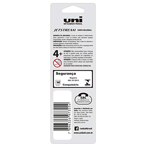 Caneta Rollerball, Uni-Ball, Preto