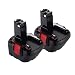 Produktbild 2 X 12V 3.6Ah Remplacement Batterie Pour Bosch 12V NIMH PSR 12 2607335541 2607335675 BAT043 BAT045 BAT046 BAT049 BAT120 BAT139 PSR 12VE-2 GSB 12 VE-2 GSR 12 VE-2