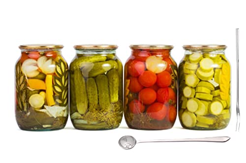 Long Handle Olive Spoon And Pickle Fork Jars Serving Spoon And Fork Set,Stainless Steel Food Picker For Pickle Cucumber Arugula #TOP1