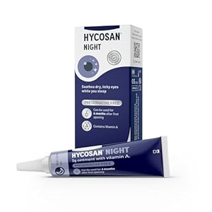 Hycosan Night – Preservative and Phosphate Free Eye Ointment to Sooth Dry, Itchy Eyes While You Sleep – 5g