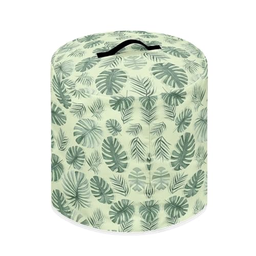 Image of Cozeyat Green Leaves Kitchen Decor Accessories Appliance Dust Cover for Electric Pressure Cooker /Air Fryer /Rice Cooker /Steamer /Toaster,Pressure Cooker Cover 3 qt
