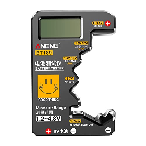 Digital Battery Tester LCD-Display C-D-N AA 9V 1.5V Button Cell Battery Capacity Check Detectors Checkered Load
