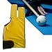 Three Fingers Billiard Glove Snooker Cue Gloves Elastic Nonslip Practice Gym Separate Finger Gloves Pool Cue Gloves, Yellow
