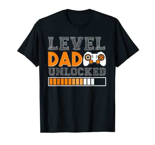 Level Dad Gender Reveal Gamer Pregnancy Announcement T-Shirt