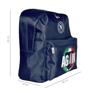 Zaino Grande AG4IN, 50% NY 50% PVC. Linea Enzo Castellano SSC NAPOLI 124024