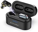 Wireless Headphones, Syllable Bluetooth Headphones 50H Playtime Deep Bass Stereo Earphones, Built-in Qualcomm QCC3020 Chip, True Wireless Earbuds Dual Drivers IPX7 Waterproof Sports Headsets with Mic