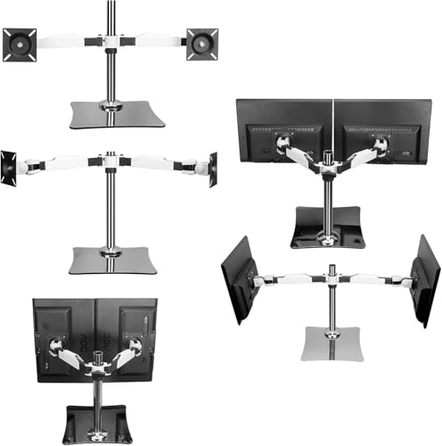 Support écran PC de 12 à 24 pouces entièrement orientable - 8