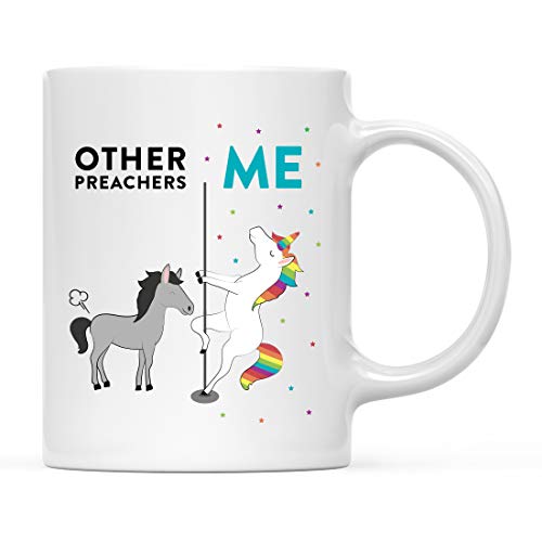 Andaz Press Funny Quirky 11oz. Ceramic Coffee Tea Mug - Thank You Gift, Horse Unicorn, 1-Pack, Birthday Ideas for Coworker Him Her, Gift Box