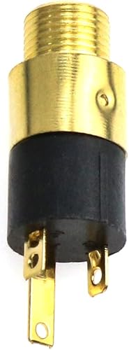 Miniatura 4 de Lovelysp 0.138 in estéreo Jack Panel 0.138 in montaje conector chapado en oro Jack-6PCS