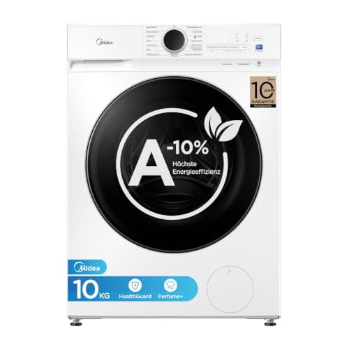 Midea Waschmaschine 10 kg Energieeffizienzklasse A-10% weiß MFV3EW100BA10