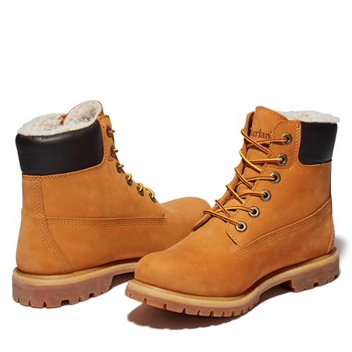 Timberland Timberland Women's Premium 6 Inch Warm Lined Waterproof Boot, Wheat-NEW 2024, 5.5 Medium