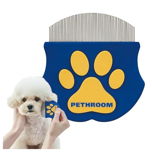 PETHROOM Professional Eye Comb for Pets | Stainless Steel Tear Stain Remover for Cats & Dogs | Gentle Round-Head Grooming Tool | Compact & Portable for Eye Gunk Removal