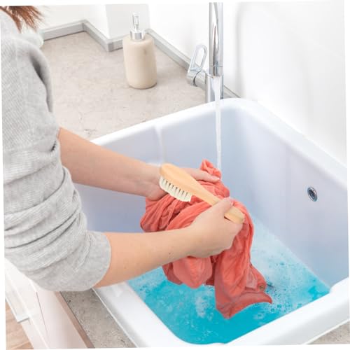 Happyyami Wäschebürste Aus Ziegenhaar Weiche Reinigungsbürste Für Empfindliche Stoffe Strickwaren Baumwolle Fleckenentferner Zum Schrubben Und Reinigen – Bild 5