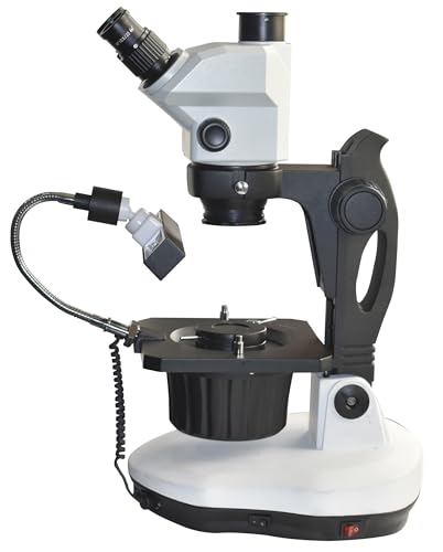 Long Distance 1175mm/7 Wide Field 22mm Higest Zoom 1:9 Advanced Jewel Gem Inspection Zoom Trinocular Stereo Microscope 7X-120X Magnification GIA Track Stand Darkfield - Image 3