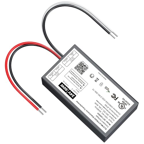 24V Dimmable LED Driver, 60W Triac ELV/MLV LED Transformer Compatible with Lutron&Leviton Switches, Dimmable Power Supply 60W 24V for Light Smooth Flicker Free Dimming
