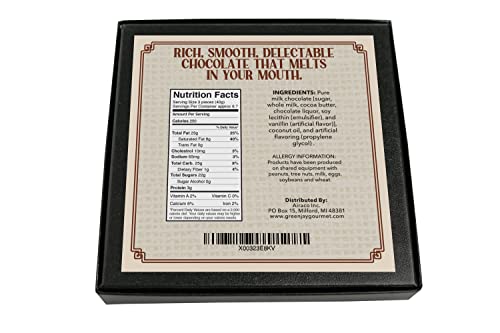 Green Jay Gourmet Meltaways - Premium Milk Chocolates With Soft, Mocha Coffee Center - Melt-In-Your-Mouth Candies - Gift Box For Birthday, Christmas, Holiday, Valentine's Day, Thanksgiving - 12Oz #TOP1