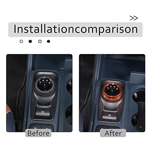 Car Gear Shift Switch Button Ring Trim Cover Compatible With Ford Maverick 2022 2023 Car Gear Knob Ring Cover Gear Shift Switch Knob Cover Gear Shifter Head Button Protect Decor Interior Accessories #TOP4