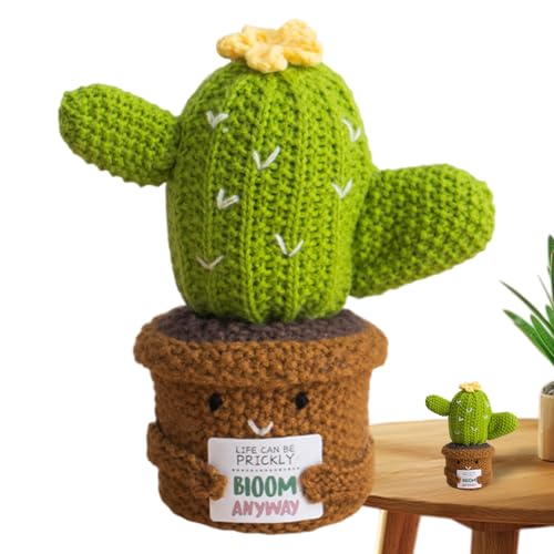 Cactus De Ganchilo Motivador | Muñeca Decorativa para El Hogar,Muñeca Decorativa en Forma de Cactus para Adultos, Adolescentes y Coleccionistas Cactus De Ganchilo Motivador | Muñeca Decorativa para El Hogar,Muñeca Decorativa en Forma de Cactus para Adultos, Adolescentes y Coleccionistas