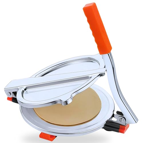 Image of Premium Multi-Purpose 17cm Roti Maker,Manual Press for Chapati, Puri, Khakhra, Papad, Pathiri for Flatbread | Easy to Use HomeMade