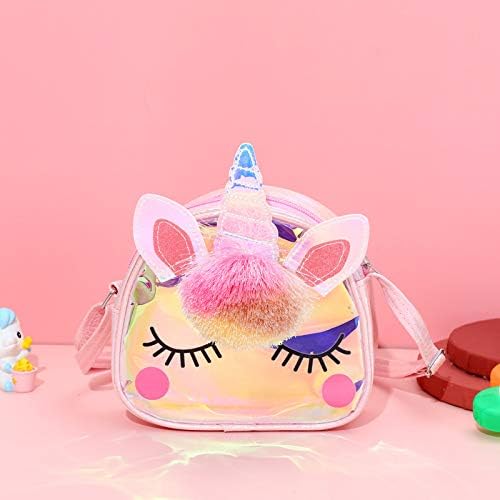 Kids Crossbody Bag Girls Crossbody Bag, Small TPU Unicorn Bag Unicorn Purses for Girls, Little Girls Purse Toddler Purse (Pink) - Image 7