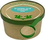 Natural Health 4 Life 100% Pure Inner Bark Slippery Elm Powder – Supports Gut Health, Gluten-Free, Vegan, Mild Sweet Flavour, Suitable for All Ages – 250g Slippery Elm Powder Tub & Scoop
